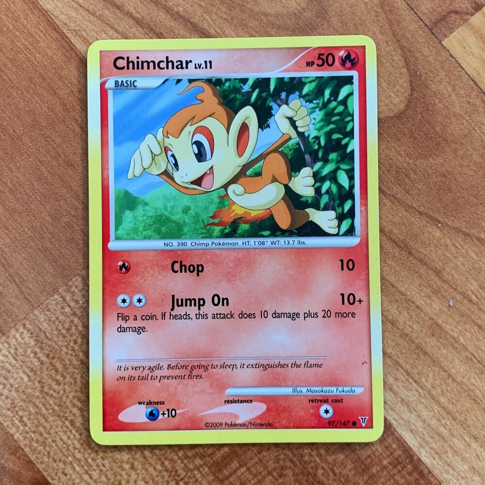chimchar‎ pokemon card